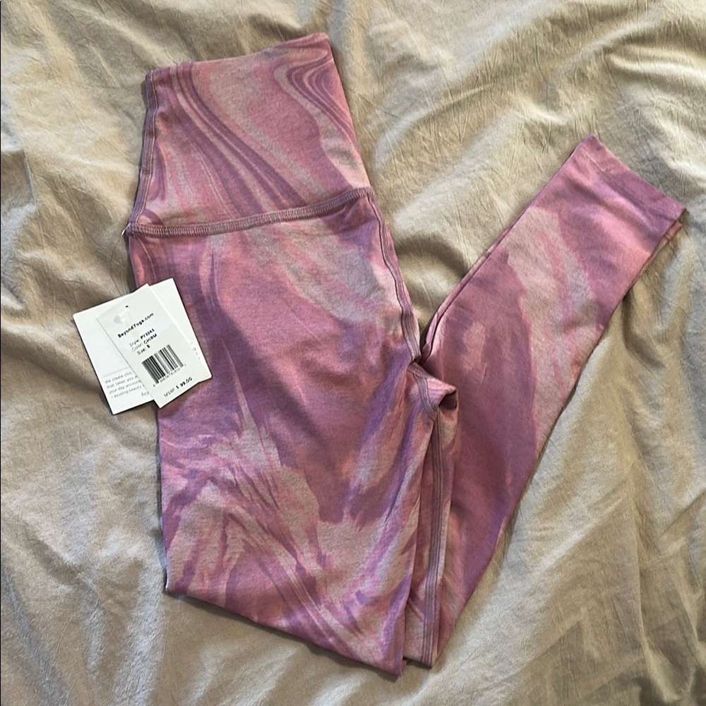Beyond Yoga Pink and Purple Leggings